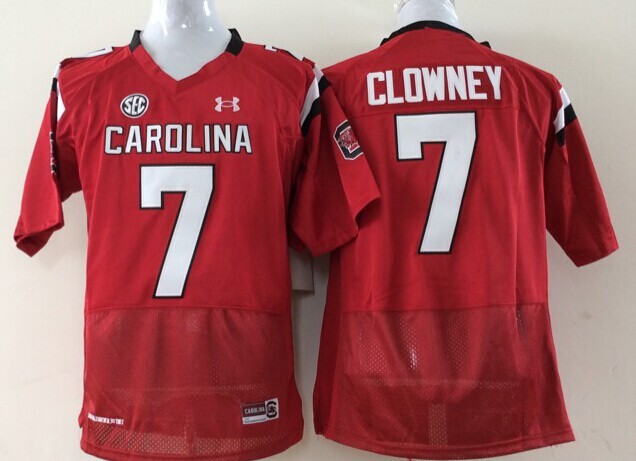 NCAA Youth South Carolina Gamecock Red #7 Clowney jerseys
